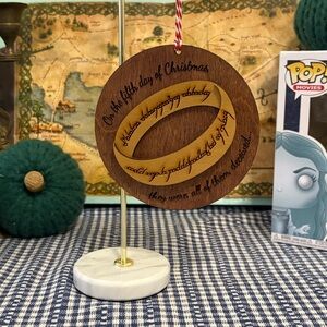 Lotr laser cut Christmas ornament